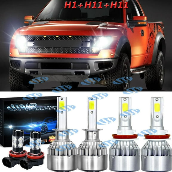 For Ford Focus 2012-2017 2018 Sedan - 6X 6000K LED Headlight Fog Light Bulbs Kit