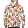 thumbnail image 7 of Kdxio Pineapple Flower Print Mens Casual Hooded Collar Drawstring Hoodies Pullover Sweatshirts Casual Long Sleeve Shirts-4X-Large, 7 of 7