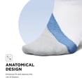 thumbnail image 4 of Feetures Elite Light Cushion No Show Tab Ankle Socks - Sport Sock with Targeted Compression - White Tide , Large (1 Pair), 4 of 7