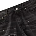 thumbnail image 5 of Zylarhe Casual Pants for Men Men's Tight Casual Pant Jeans Pocket Fly Wash Zipper Shorts Hole Trousers Men's Pants Dinosaur Tail, 5 of 6
