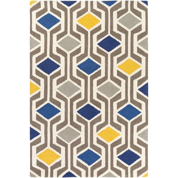Artistic Weavers Gisele Blue 3' x 5' Modern Geometric Area Rug