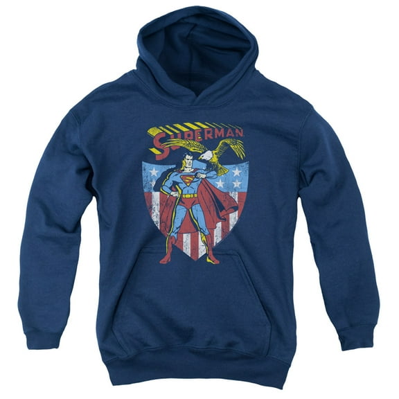 Superman - All American - Youth Hooded Sweatshirt - Medium