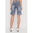 thumbnail image 4 of Women's VIP Denim Bermuda Shorts with Strap Detail, 4 of 4