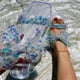 thumbnail image 1 of Sandalias de verano para mujer, sandalias planas sin cordones, zapatos romanos de cristal, sandalias informales con punta abierta Wmkox8yii ytu8720, 1 of 8