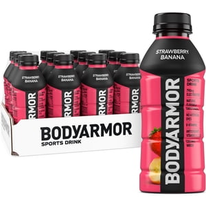 BODYARMOR Strawberry Banana Sports Drink, 16 fl oz, 12 Pack