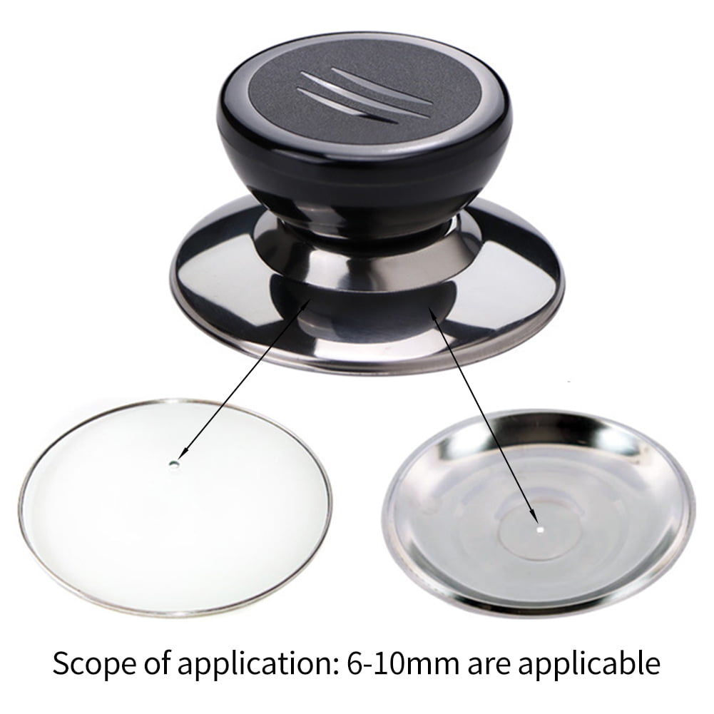 Details about   Home Pot Lid Stainless Steel Handle Holder Anti-scald Knob Replacement Well Char 