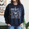 thumbnail image 4 of EcoLoom New York Trip Nyc Big Long Sleeve Unisex Midweight Crewneck Sweatshirt, 4 of 4