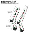 thumbnail image 2 of Honeii Buffalo Plaid Christmas Trees Print Long Socks,Novelty Design Socks Gift for Men and Women,Crew Socks,Calf Socks, 2 of 6
