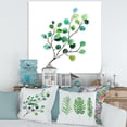 thumbnail image 2 of Designart ' Young Eucalyptus Branches and Leaves IV ' Traditional Canvas Wall Art Print, 2 of 4