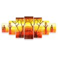 thumbnail image 3 of Startonight Large Canvas Wall Art - African Women at Sunset - Huge Framed Modern Set of 7 Panels 40 x 95 Inches, 3 of 5