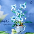 thumbnail image 4 of Set de construcción QFJ Blue Orchid, 567 unidades, decoración del hogar, 25 x 17 x 33 cm, 4 of 8