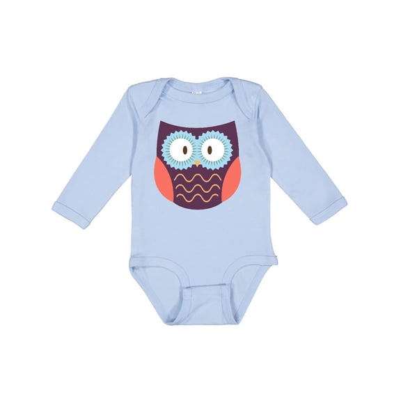 Inktastic Owl Boys or Girls Long Sleeve Baby Bodysuit