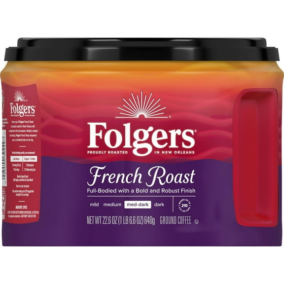 Folgers French Roast Med-Dark Roast Ground Coffee