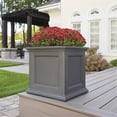 thumbnail image 3 of Mayne Fairfield 20x20" Square Traditional Plastic Planter in Graphite Gray, 3 of 6