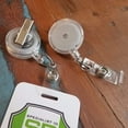 thumbnail image 3 of 25 Pack - Clear (Translucent) Retractable Badge Reels with Alligator Swivel Clip on Back by Specialist ID (Translucent Clear), 3 of 6