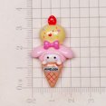 thumbnail image 1 of 10 piezas de horquillas para el pelo de resina con dibujos de animales, estilo pastel de helado, para manualidades de álbumes de recortes, accesorios de adorno en miniatura, 1 of 5