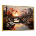 thumbnail image 2 of Designart "Daybreak Over Bridges" Bridges Floater Framed Canvas Art Print, 2 of 5