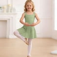 thumbnail image 5 of Bovxnpu Girls Dresses Summer Outfits Solid Sleeveless Tank Dance Practice Leotard Sundress, 5 of 8