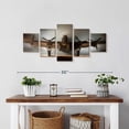 thumbnail image 2 of Elephant Stock Flying Fortress Airplane Wall Art - Horizontal Multi Panel Canvas - Living Room Wall Decor - Transportation Multi Panel - Black And Gray Decor - 29" x 12", 2 of 4