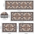 thumbnail image 2 of TECHVIDA Kitchen Rugs 4 Piece Set,Boho kitchen mats for floor, Non-Slip Machine Washable Rugs,Vintage Kitchen Mat for Hallway Laundry Room Sink, 2 of 8