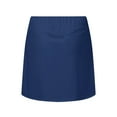 thumbnail image 5 of Pleated Tennis Skirt for Women with Shorts High Waisted Solid Color Jogging Skirts Casual Stretch Womens Skorts for Summer,Navy,S, 5 of 6