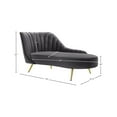 thumbnail image 3 of Meridian Furniture Margo Grey Velvet Chaise, 3 of 4