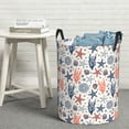 thumbnail image 7 of KLL Starfish Shell Waterproof Foldable Laundry Hamper Bucket with Handles for Storage Bin,Kids Room,Home Organizer (Small ), 7 of 7