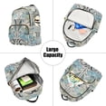 thumbnail image 5 of FORMRS Mini Backpack Purse for Women Quilted Travel Daypack Casual Shoulder Bag, Vibrant Abstract Design, 5 of 7