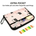 thumbnail image 2 of Accordion File Organizer with Zip Closure 13 Pockets Expanding File Folder Letter A4 Paper Document Organizer for Home Office Black Cat and Cat's Paw, 2 of 7