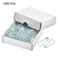thumbnail image 3 of Uxcell 22mm/0.87 Inch Gourd Metal Bulb Safety Pins Sewing Pins for Office Blue 1000 Pack, 3 of 5