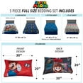 thumbnail image 4 of Super Mario Kids Full Bed in a Bag, Gaming Bedding, Comforter and Sheets, 4 of 9