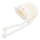 thumbnail image 3 of Gorro de invierno para bebé, gorro con orejeras para niño pequeño, bonito gorro de punto cálido, gorro de felpa para bebé, para niño pequeño, niña, otoño, invierno, blanco, 3 of 7