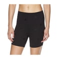 thumbnail image 1 of Reebok Shorts de Compression Athlétiques Ajustés Taille Haute pour Femmes, Noir, Petit, 1 of 3
