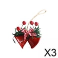 thumbnail image 1 of Campana colgante,Adorno de campana de Navidad Adorno de campana de comida,Campana de Navidad con lazo Campana de puerta de metal,Campanas de Navidad Adorno colgante para árbol, 1 of 10