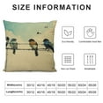 thumbnail image 5 of Shiartex Lumbar Pillow Decorative Throw Pillows,Small Throw Pillows for Couch,Hand-Painted Outdoor Birds Pillowcases,Spring Summer Pillows Decorative Throw Cushion Coversfor Sofa Teal Blue White, 5 of 5