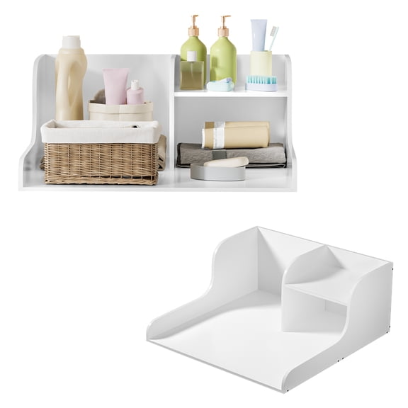 Universal Laundry Washer & Dryer Countertop,Storage Rack, 110lb Load Capacity, 27.5" Wide Folding Surface with Anti-Slip Silicone & Rails, Easy DIY Assembly