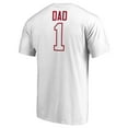 thumbnail image 3 of Men's White Alabama Crimson Tide #1 Dad T-Shirt, 3 of 3