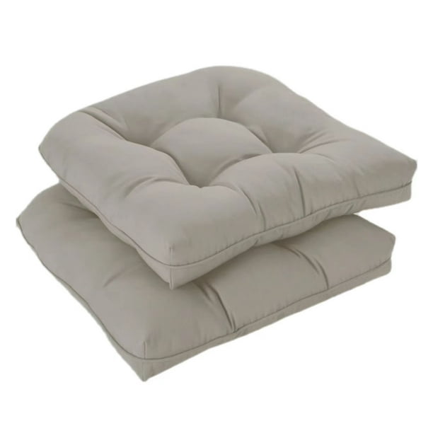 Xiao Hua cojines gruesos y cómodos para jardín, terraza, hogar, cocina, oficina, 48 x 48 cm (gris)