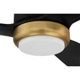 thumbnail image 5 of DVN52FBSB3 Craftmade Lighting Donovan - 3 Blade Ceiling Fan with Light Kit In Contemporary Style-13.66 Inches Tall and 52 Inches Wide-Flat Black/Satin, 5 of 17