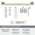 thumbnail image 5 of Amerock Mulholland Golden Champagne 18 inch (457mm) Towel Bar, 5 of 8