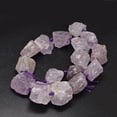 thumbnail image 2 of Nuggets Natural Amethyst Bead Strands Lilac 16~28x9~20x10~25mm Hole: 1mm 16~17pcs/strand 15.5 inch, 2 of 2