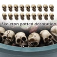 thumbnail image 2 of 20Pcs Mini Skull Head Realistic Skeleton Skull Resin Table Decor Skull N4W1, 2 of 7