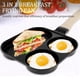 thumbnail image 2 of Sartén para Huevos 3 en 1 Sartén para Huevos Sartén Antiadherente para Tortillas con de Madera Sartén para Cocinar Huevos para el Desayuno en la Cocina A, 2 of 5