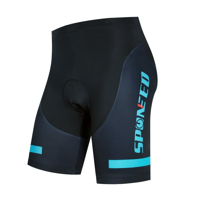 Cycling Riding Shorts for Men 4D Padded Performance Lightweight Bicycling Tights Road Ride Sportswear Blue L