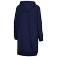 thumbnail image 3 of Women's Gameday Couture Navy West Virginia Mountaineers Take a Knee Raglan Hooded Sweatshirt Dress, 3 of 3