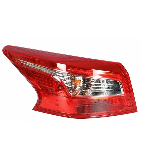 Left Driver Side Outer Tail Light Assembly - Compatible with 2016 - 2018 Nissan Sentra 2017