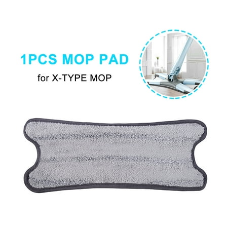 Washable Microfiber Mop Pad for X-type Mop 5.91 * 14.57in Reusable Flat ...