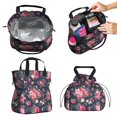 thumbnail image 2 of Pioneer Flower Drawstring Lunch Bag Women - Drawstring Lunch Bag Insulated for Work Office - Stain-Resistant Large Lunchbags for Women with Multi-Pockets, 2 of 6