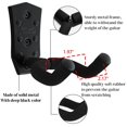 thumbnail image 3 of Soporte de pared para guitarra Onmiwod, paquete de 3 unidades, metal negro, en forma de V, 3 of 7