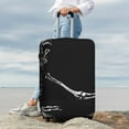 thumbnail image 7 of Fuzoiu Skeleton Playing Xylophone Print Suitcase Cover,Washable Luggage Covers for Suitcase,Elastic Luggage Protector Cover,Scratch Resistant Travel Suitcase Covers-Large, 7 of 7